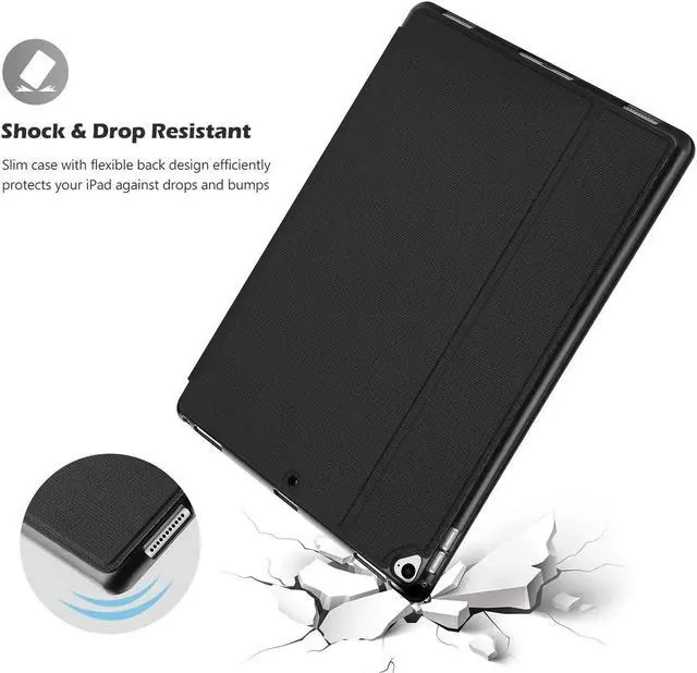Alt view image 4 of 7 - ProCase Cover for iPad Pro 12.9 2017/2015 (Old Model, 2nd & 1st Gen), Slim Stand Protective Folio Case Smart Cover for iPad Pro 12.9 Inch 2nd Gen 2017 / iPad Pro 12.9 Inch 1st Gen 2015 -Black