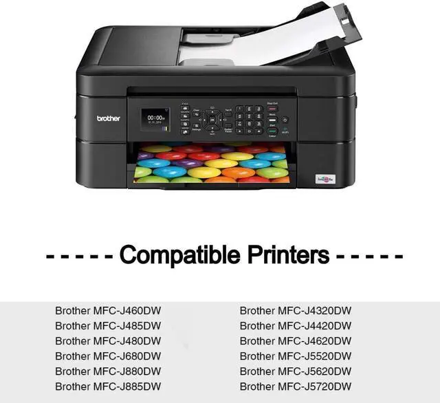 Alt view image 2 of 4 - F FINDERS&CO LC203 LC201 Ink Cartridges for Brother LC201XL LC203XL Ink to Work with Brother MFC-J460DW MFC-J480DW MFC-J485DW MFC-J680DW MFC-J880DW MFC-J885DW Printer (6BK 2C 2M 2Y, 12 Pack)