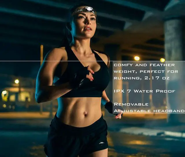 Alt view image 2 of 7 - Ghost Bird Seiker X1 Head Lamp - LED Rechargeable Cree XPE - Waterproof IPX7 Freezeproof Smashproof Perfect for Your Running Camping Backpacking Hunting and Cycling Adventures