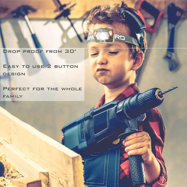 Alt view image 3 of 7 - Ghost Bird Seiker X1 Head Lamp - LED Rechargeable Cree XPE - Waterproof IPX7 Freezeproof Smashproof Perfect for Your Running Camping Backpacking Hunting and Cycling Adventures