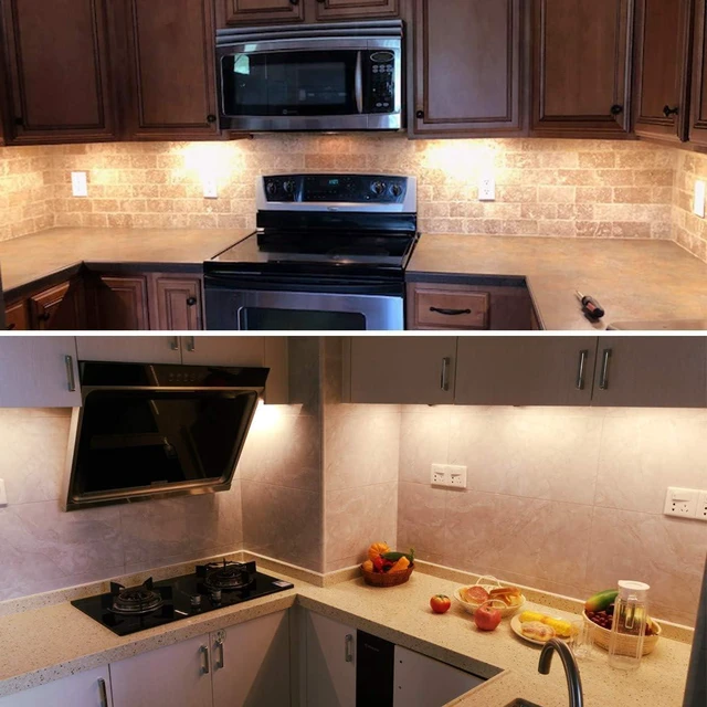 Alt view image 4 of 7 - 6-Pack 20" Under Cabinet LED Strip Light, 24W 1800 Lumen, Warm White 2700K