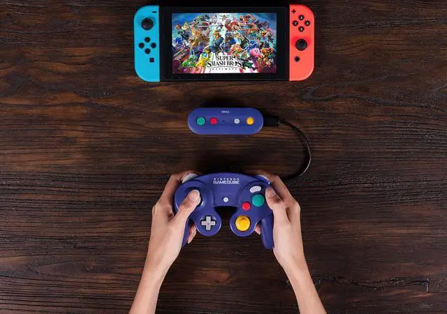 Alt view image 6 of 7 - 8Bitdo Gbros. Wireless Adapter for Nintendo Switch (Works with Wired GameCube & Classic Edition Controllers) - Nintendo Switch