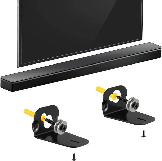 Alt view image 3 of 7 - Loyeen Pair Soundbar Wall Mount Bracket for Samsung HW-M360 HW-K550 HW-M550 HW-K650 HW-K430 HW-K335 HW-K651 HW-K450 AH61-04106A Sound bar Speaker Come with Mounting Screws Accessories