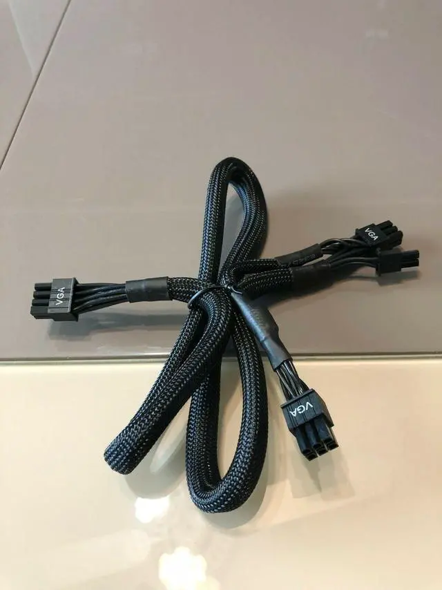Alt view image 2 of 2 - 8 PIN TO dual 8 pin 6 PIN PCIE VGA Power Supply Cable for EVGA SuperNOVA,Origin