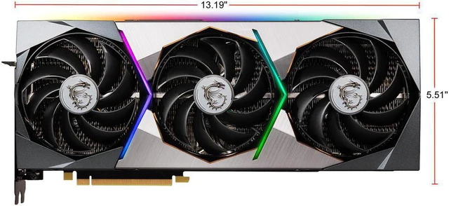 Alt view image 4 of 5 - MSI Suprim GeForce RTX 3080TI 12GB GDDR6X PCI Express 4.0 Video Card RTX 3080TI SUPRIM X 12G LHR