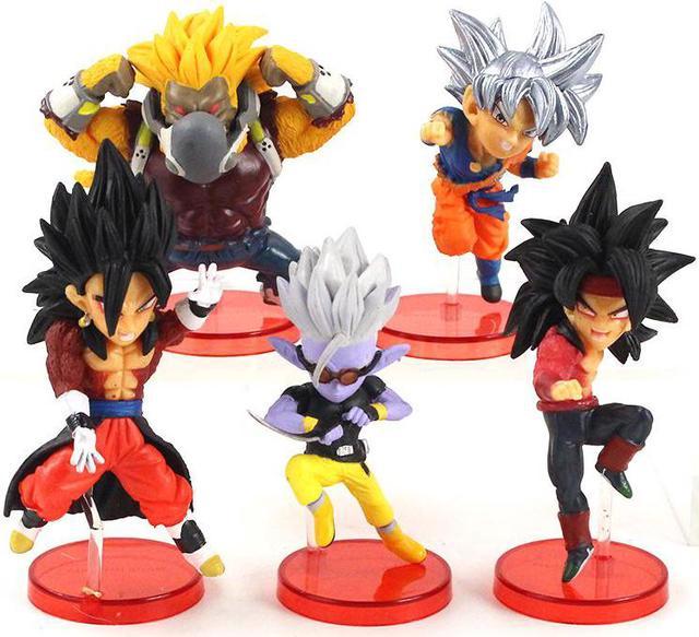 Venda 6pcs 6-8cm dragon ball z trunks do anime figura de um super