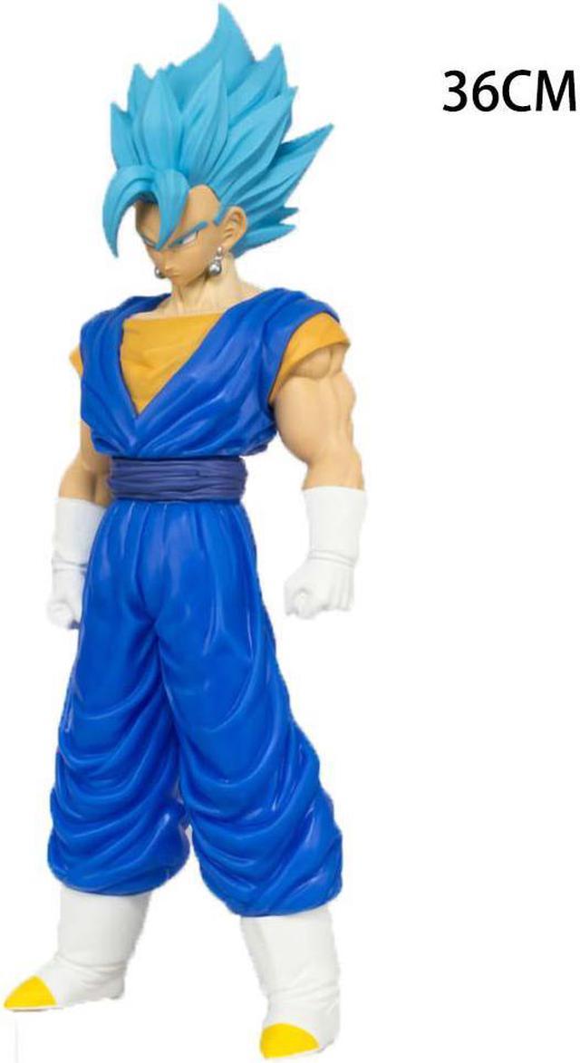 In stock Bandai original Dragon Ball Silver hair Goku blue hair vegeta  Trunks Vegetto Blue hair Goku action figure Anime - AliExpress