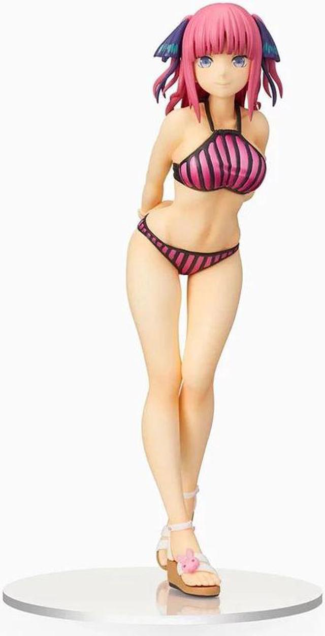 The Quintessential Quintuplets Figure Nakano Miku Figure Swimsuit Sexy  Action Kawaii Model Toys Gift(Black (B), )