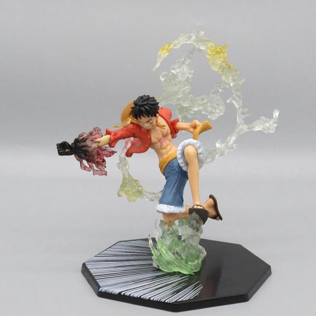 28cm One Piece Anime Luffy Gear 5 Figure Statue Nika Luffy Gear 5