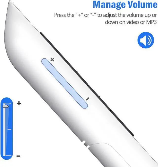 Alt view image 6 of 7 - Red Light Wireless Presenter, Powered by AAA (Not Included) Hyperlink Volume Control Presentation Clicker, RF 2.4GHz PowerPoint Clicker Presentation Remote Control Slide Clicker