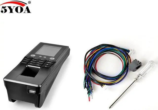 Alt view image 5 of 5 - 5YBM10A Biometric Facial Face Fingerprint Access Control Time Attendance Machine Electric Intercom Code System Door Lock