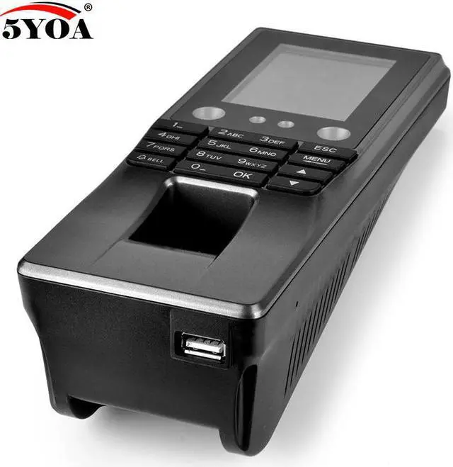 Alt view image 4 of 5 - 5YBM10A Biometric Facial Face Fingerprint Access Control Time Attendance Machine Electric Intercom Code System Door Lock