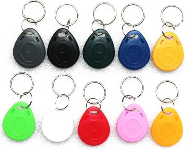 Alt view image 3 of 4 - Handheld 125KHz EM4100 RFID Copier Writer Duplicator Programmer Reader + 3Pcs EM4305 T5577 Rewritable ID Keyfobs Tags Card