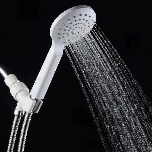 Alt view image 4 of 5 - ABS Handheld Shower head Holder Bracket Wall Connector Wall Outlet Elbow Wall Mounted Shower Head Support Bathroom Hardware