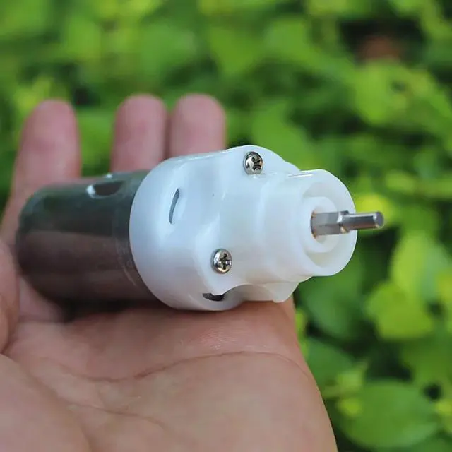 Alt view image 2 of 6 - 390 DC Geared Motor DC 12V 2700RPM Copper Carbon Brush Reduction Motor, Low Reduction Ratio 1:3.4 DIY DC Motor Accessories