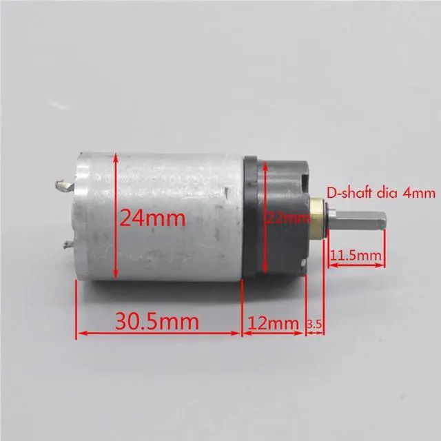 Main image of 370 Planetary Geared Motor DC 3-12V Micro Gear Motor 73-290 rpm Full Metal Gearbox D Axis Diameter 4mm Motor for DIY Models