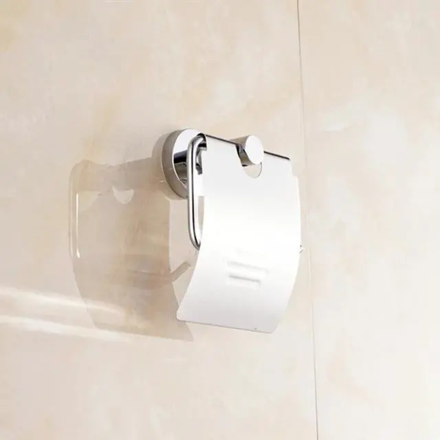 Alt view image 2 of 5 - Stainless Steel Toilet Paper Holder Wall Mount Toilet Paper Holder Roll Paper Holder Bathroom Hardware