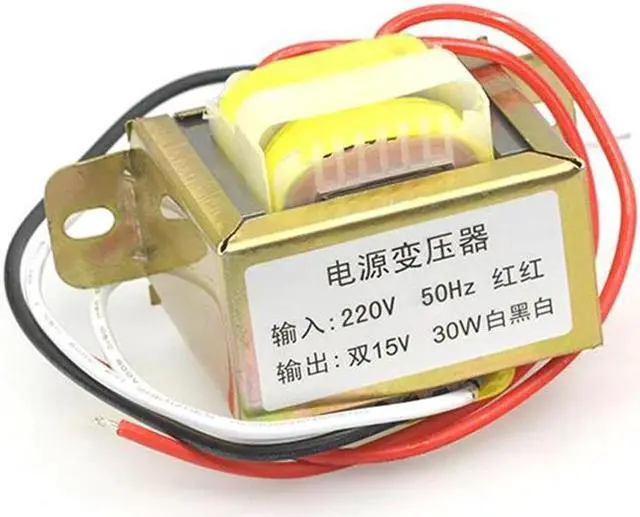 Alt view image 3 of 5 - 30W*12V power transformer input 220V 50Hz/ dual output 15V