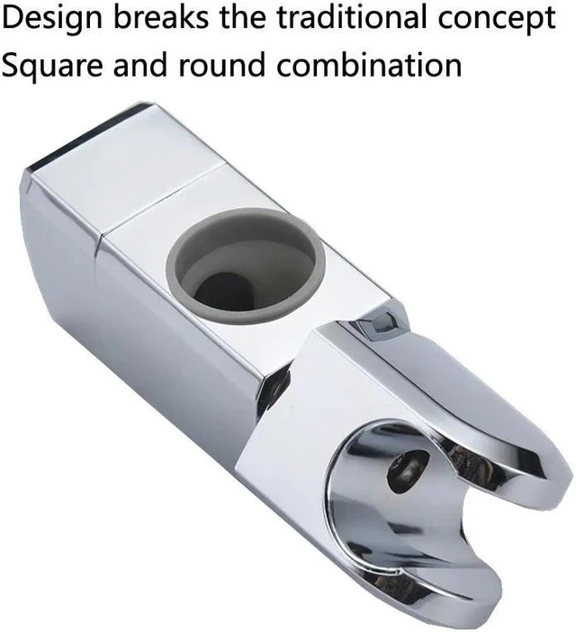 Alt view image 3 of 6 - ABS Chrome 24/25 MM Shower Pipe Bracket Holder Shower Head Mounting Brackets Bar Racks Bathroom Product