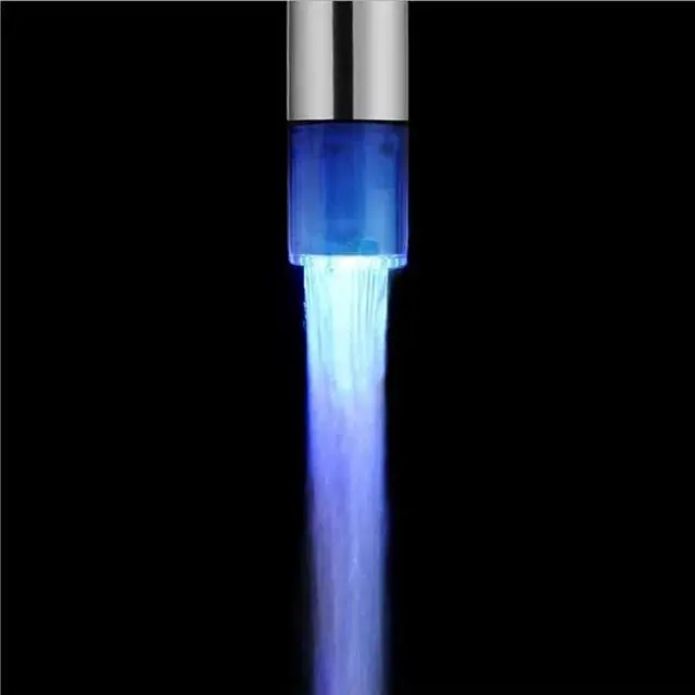 Alt view image 5 of 6 - 1pc LED Three-color Temperature Control Self-generating Color Micro-faucet Aerator 24mm Nozzle Filter Kitchen Basin Accessories