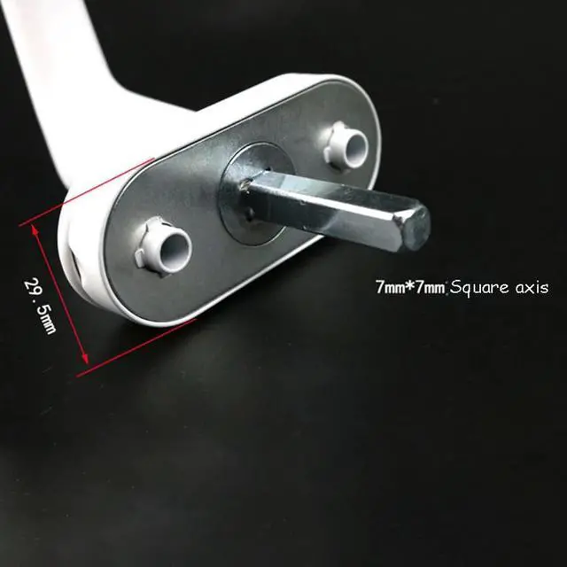 Alt view image 6 of 6 - Zinc Alloy Window Drive Lock Handle Home Durable Replacement Hardware Inside Sliding Casement Rotating Handles