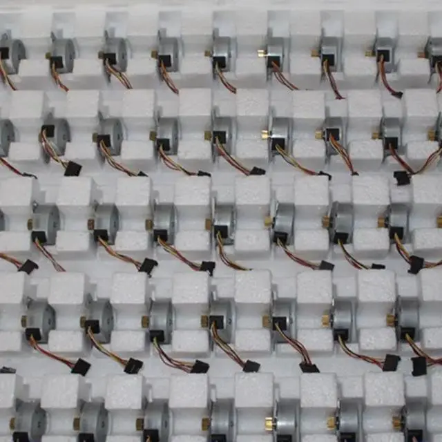 Alt view image 6 of 6 - Two-phase Six-wire 35mm Permanent Magnet Stepper Motor with 18- Gear, Round Stepper Motor, Step Angle 7.5 Degrees, Shaft Dia 2mm