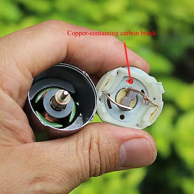 Alt view image 5 of 6 - 390 DC Geared Motor DC 12V 2700RPM Copper Carbon Brush Reduction Motor, Low Reduction Ratio 1:3.4 DIY DC Motor Accessories