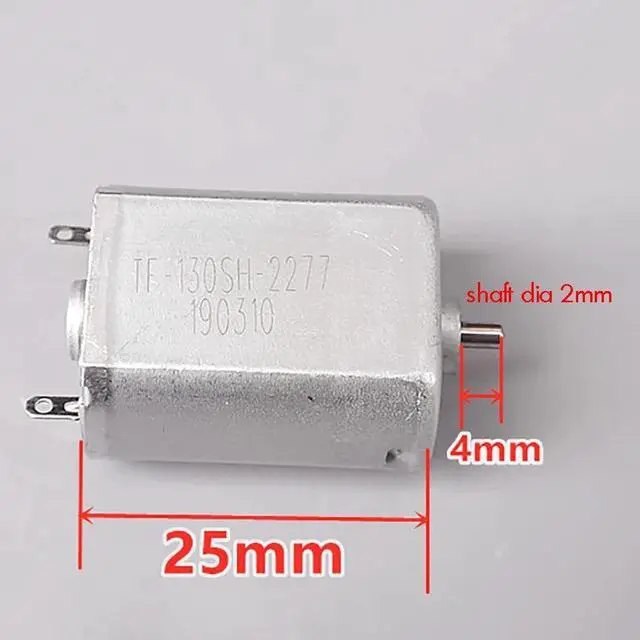 Main image of DC3.7V 130 DC Motor 80mA 14000rpm/min Positive and Negative Motor Micro High Speed Motor for DIY Models Shaft Diameter 2mm