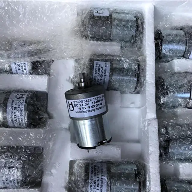 Alt view image 5 of 6 - DC 5-24V 25-134RPM 60-82MA 37G Round D-axis Metal Gear Box Geared Motor for Banking Equipment,Safe,DIY Toys Model