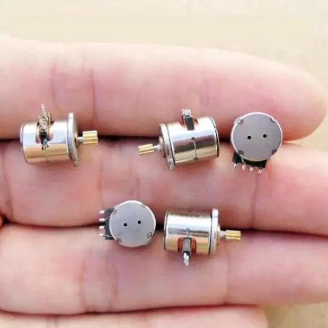 Main image of 1 Pc Dc 2 Phase 4 Wire Dia 8mm Dc Stepper Motor Micro Stepping Motor for Digital Products Camera Size 8*9.5mm