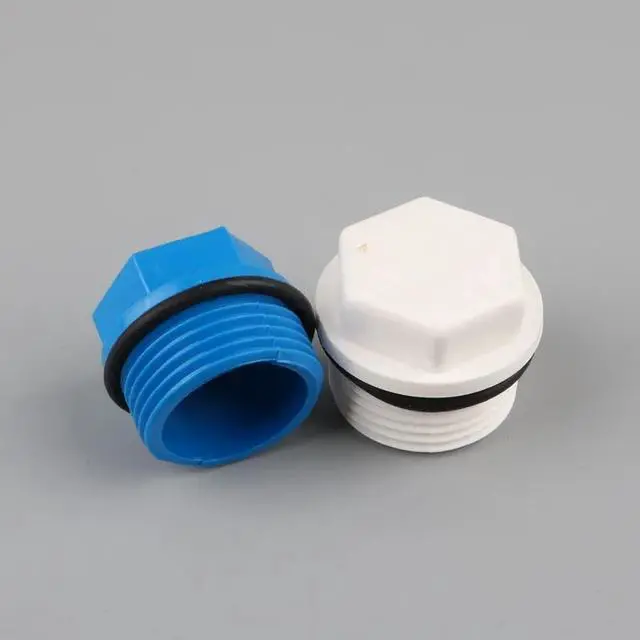 Alt view image 4 of 4 - 5pcs UP-CLOUD PVC 1" Male Thread Plug 1 inch End Connector for Garden Irrigation Aquarium Joint Stop Water Adapter