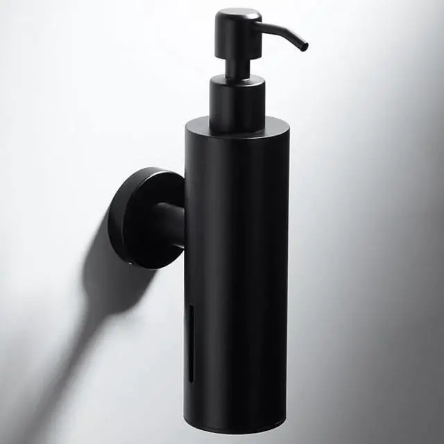 Alt view image 2 of 6 - 200ml Liquid Soap Dispenser Stainless Steel 304 Wall Mounted Liquid Soap Dispenser Container Bottle for Essential Oils, Lotions