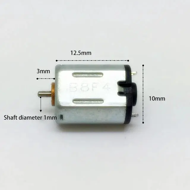Alt view image 2 of 4 - 1pcs Micro M10 DC 3V-5V Motor with Metal Brush High Speed Torque Motor Silent DC Motor Shaft Diameter 1mm High Speed Mini Motor