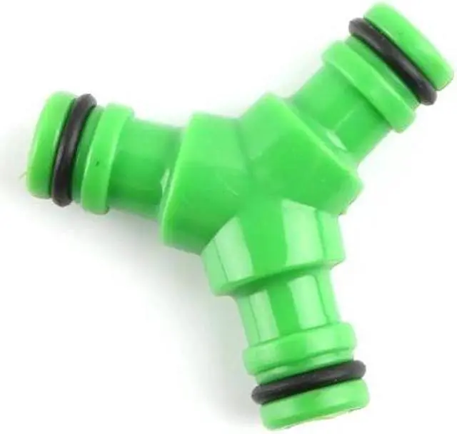 Alt view image 3 of 4 - 2pcs UP-CLOUD 1/2" 16mm Hose Quick Connector Coupling Tap Adapter 3 Way Splitter Garden Irrigation Watering  Water Gun Tee Joint
