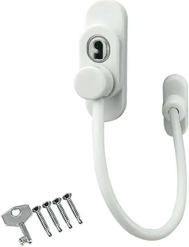 Alt view image 5 of 6 - 1 Set Child Protection Baby Safety Window Lock With Key, Multi-purpose Drawer Wardrobe Refrigerator Door Lock Stopper Protection