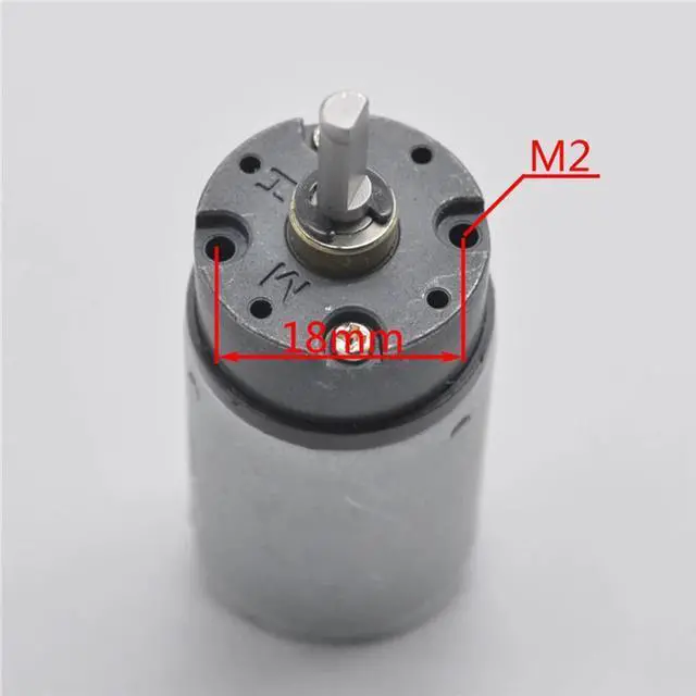Alt view image 3 of 6 - 370 Planetary Geared Motor DC 3-12V Micro Gear Motor 73-290 rpm Full Metal Gearbox D Axis Diameter 4mm Motor for DIY Models