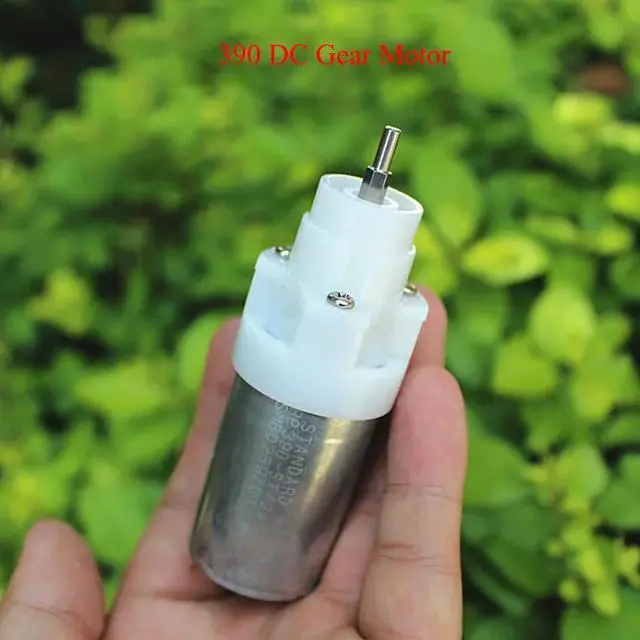 Main image of 390 DC Geared Motor DC 12V 2700RPM Copper Carbon Brush Reduction Motor, Low Reduction Ratio 1:3.4 DIY DC Motor Accessories