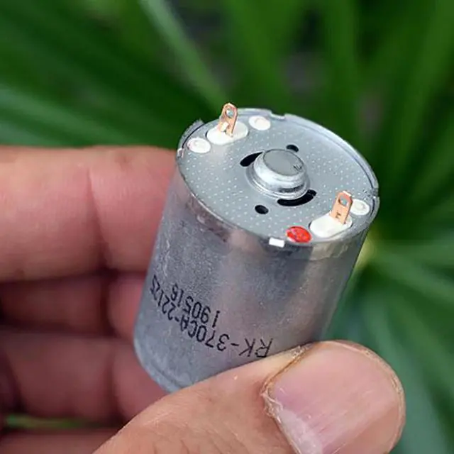 Alt view image 4 of 6 - 370-2212 Micro Motor 18.5MM Long Axis Motor DC 6-12V 7800-16000RPM Copper Carbon Brush 370 DC Motor Parts Accessories
