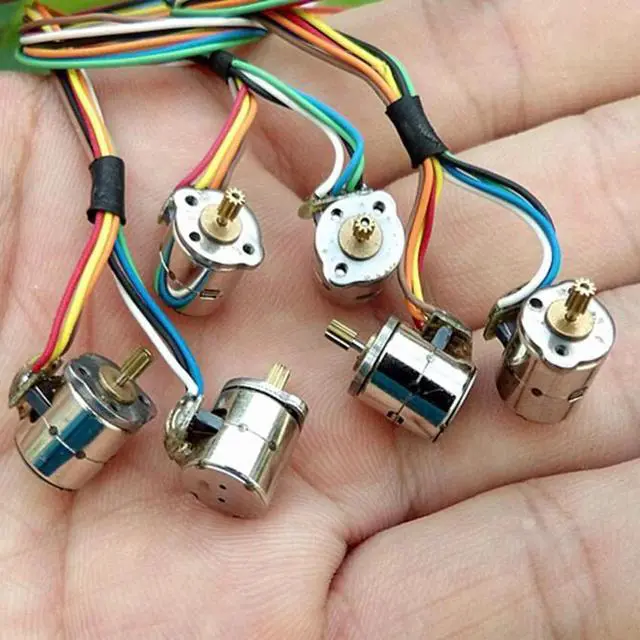 Alt view image 2 of 6 - 1Correct 4 Wire 2 Phase Miniature stepper motor micro stepping motor (diameter:8 mm ,Height:8.2 mm)