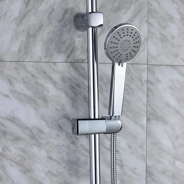 Alt view image 5 of 6 - ABS Chrome 24/25 MM Shower Pipe Bracket Holder Shower Head Mounting Brackets Bar Racks Bathroom Product