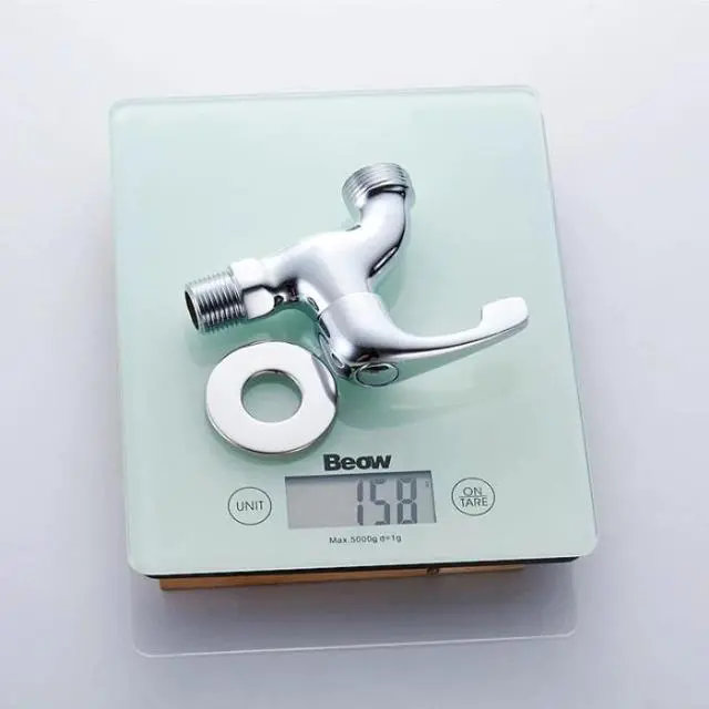 Alt view image 6 of 6 - 1PC Solid Brass Washing Machine Faucet Outdoor Garden Faucet 1/2" Inlet with 3/4" Thread Outlet Wall Mount Bibcock