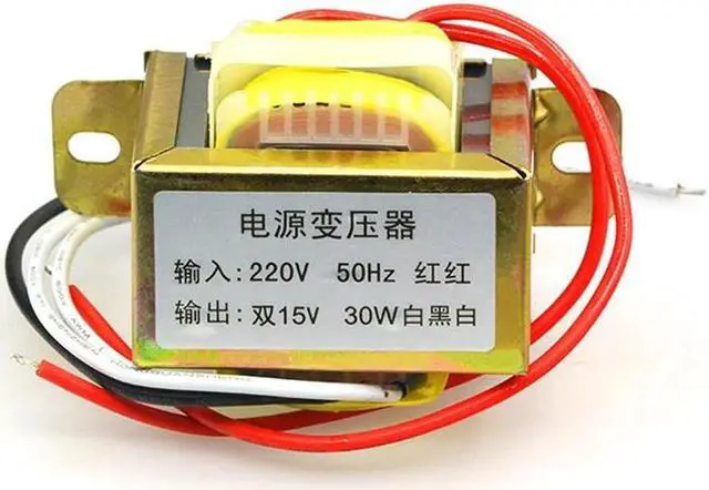 Main image of 30W*12V power transformer input 220V 50Hz/ dual output 15V