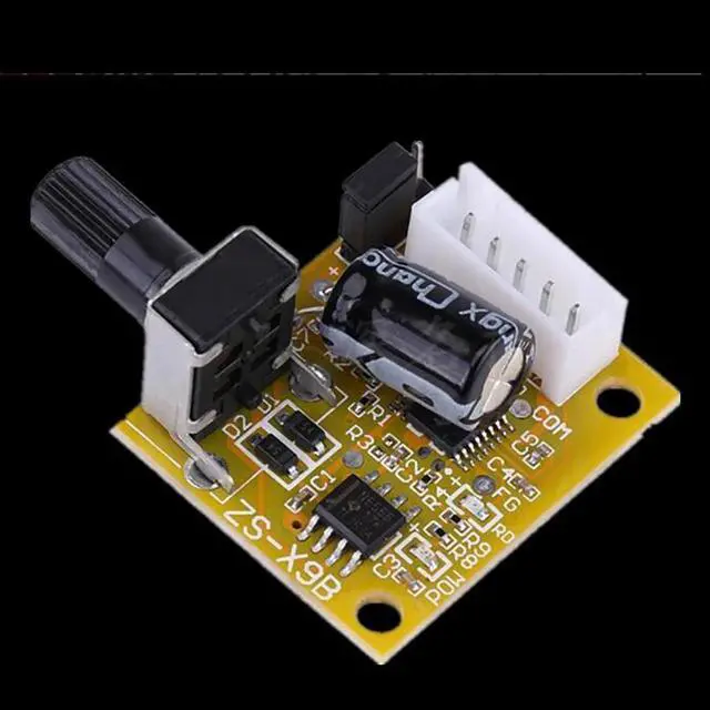 Alt view image 2 of 4 - DC Brushless Motor Regulator 5-12V 1.5A 15W 0%-100% PWM Speed Controller BLDC Driver Board Three Phase No Hall Motor Governor