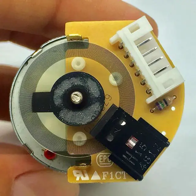 Alt view image 6 of 6 - RS-365PW 16120 six-pin plug, high precision code tray, optocoupler speed measuring DC motor , 6-12V 3200-6700rpm/min