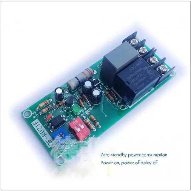 Alt view image 4 of 6 - Time Delay Relay AC 220V Delay Controller Board Delay-off Cycle Timer Relay Module for Fan, Zero Standby Power Consumption