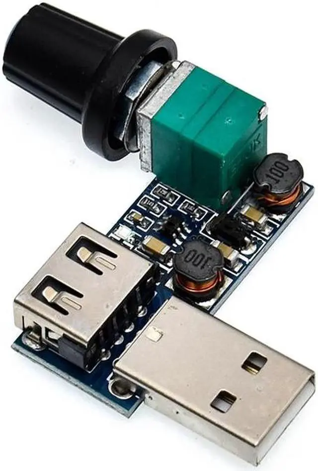 Main image of DC 5V USB fan speed controller, wind speed controller Wind speed volume controller Multi-gear strong wind weak wind with switch