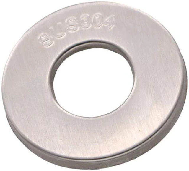 Main image of 10pcs Shower Faucet Decorative Cover Brushed Finish 304 Stainless Steel Cover Bathroom Accessories