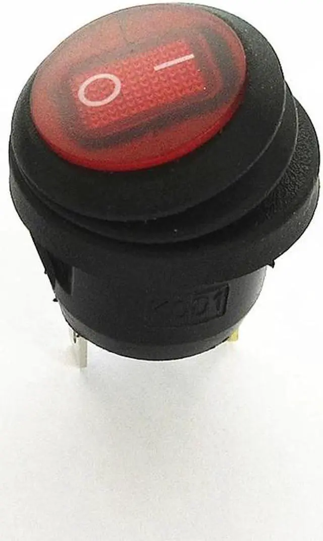 Alt view image 2 of 6 - 1PC KCD1 20mm Button On-Off 3Pin On-Off DPST Boat Car Rocker Switch 6A 250V/AC