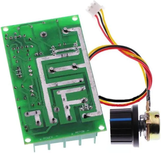 Alt view image 3 of 6 - 1PC DC Brushed Motor Governor 12v 24v 36v 48v High Power Drive Module PWM Controller 20A Current Regulator 25KHZ DC10V-60V