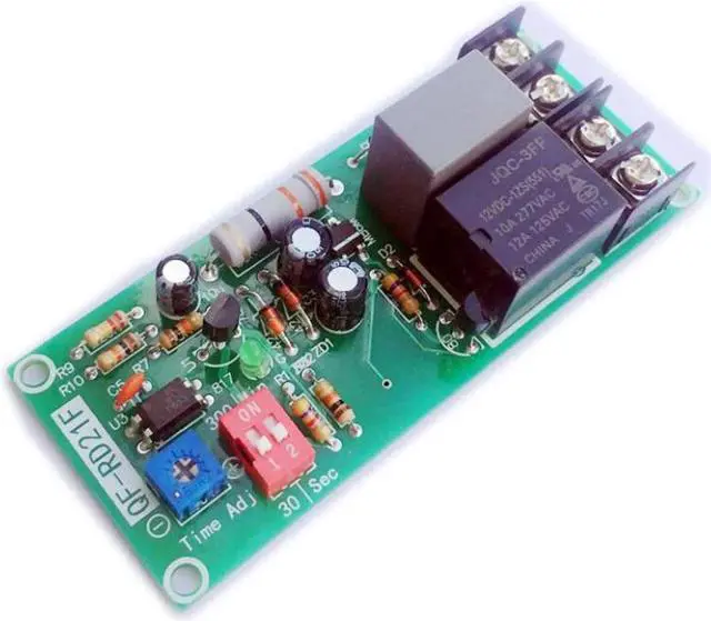 Main image of Time Delay Relay AC 220V Delay Controller Board Delay-off Cycle Timer Relay Module for Fan, Zero Standby Power Consumption